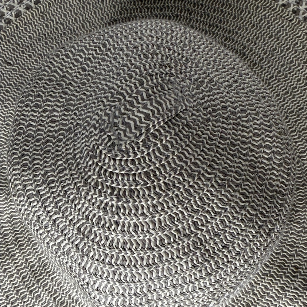 CALIA by Carrie Underwood gray woven wide brim sun hat - Picture 4 of 6